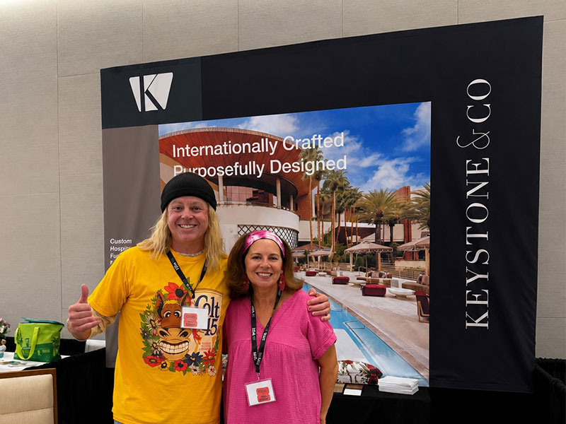 Keystone & Company at IIDA Hawaii HiConnect 2026 with Fast Times at Ridgemont High themed trade show booth