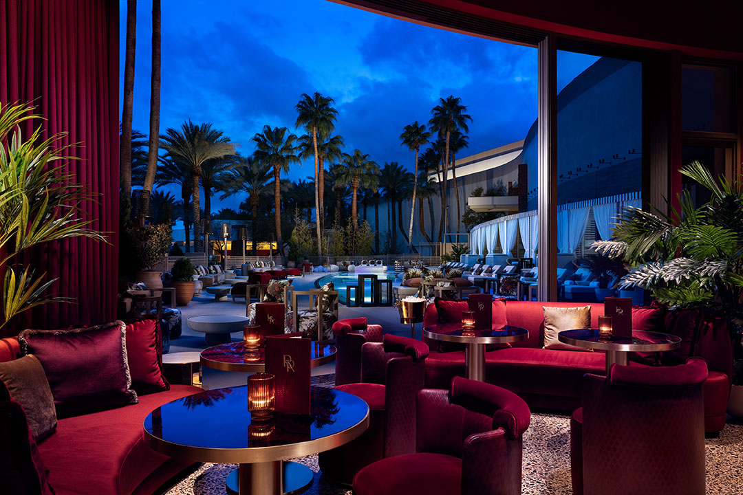 Redrock Rouge Room at Dusk